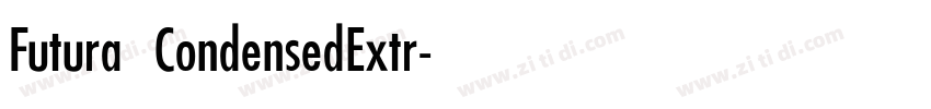 Futura CondensedExtr字体转换